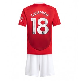 Manchester United Casemiro #18 Heimtrikot 2024-25 Kurzarm (+ kurze hosen)